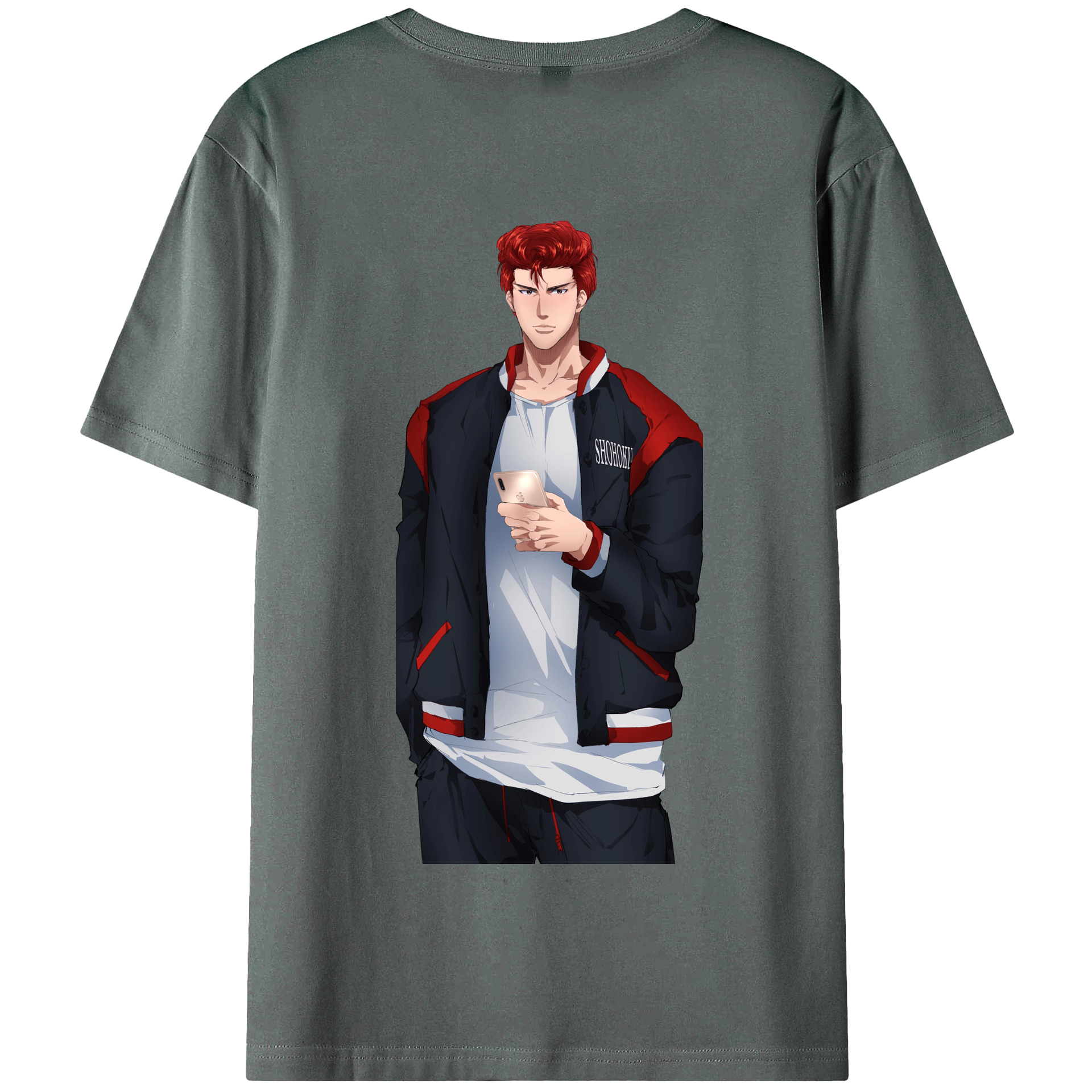 SLAM DUNK／スラムダンク 綿100％半袖Tシャツ（背面プリント）
